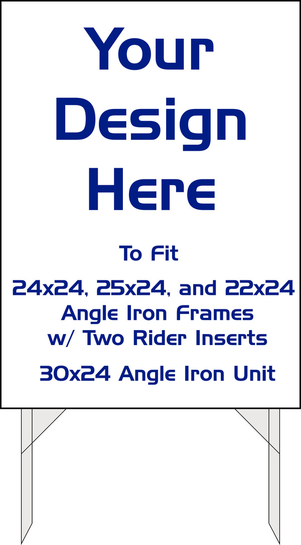 Independent Yard Sign Sleeve, 38"h x 28"w 12802 Lowen Sign Company